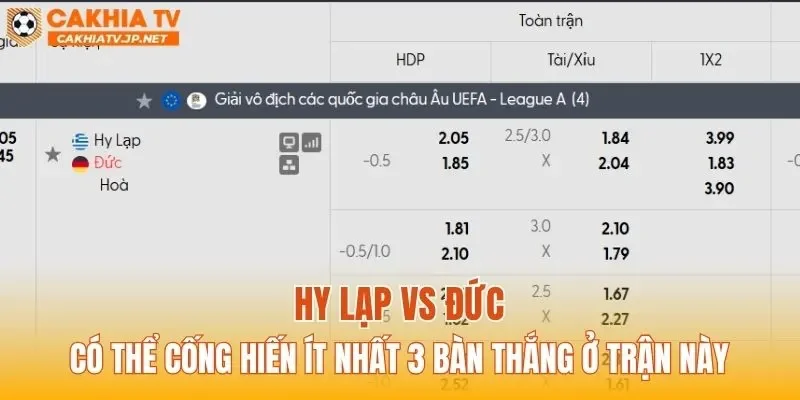 Hy Lạp vs Đức có thể cống hiến ít nhất 3 bàn thắng ở trận này